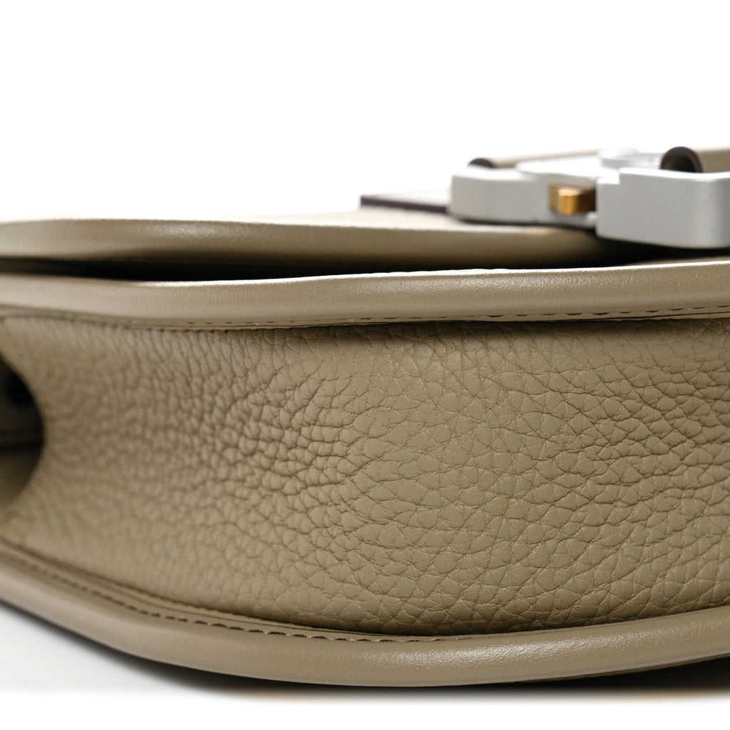 Grained Calfskin Mini Gallop Bag With Strap Beige wholesalehk.shop