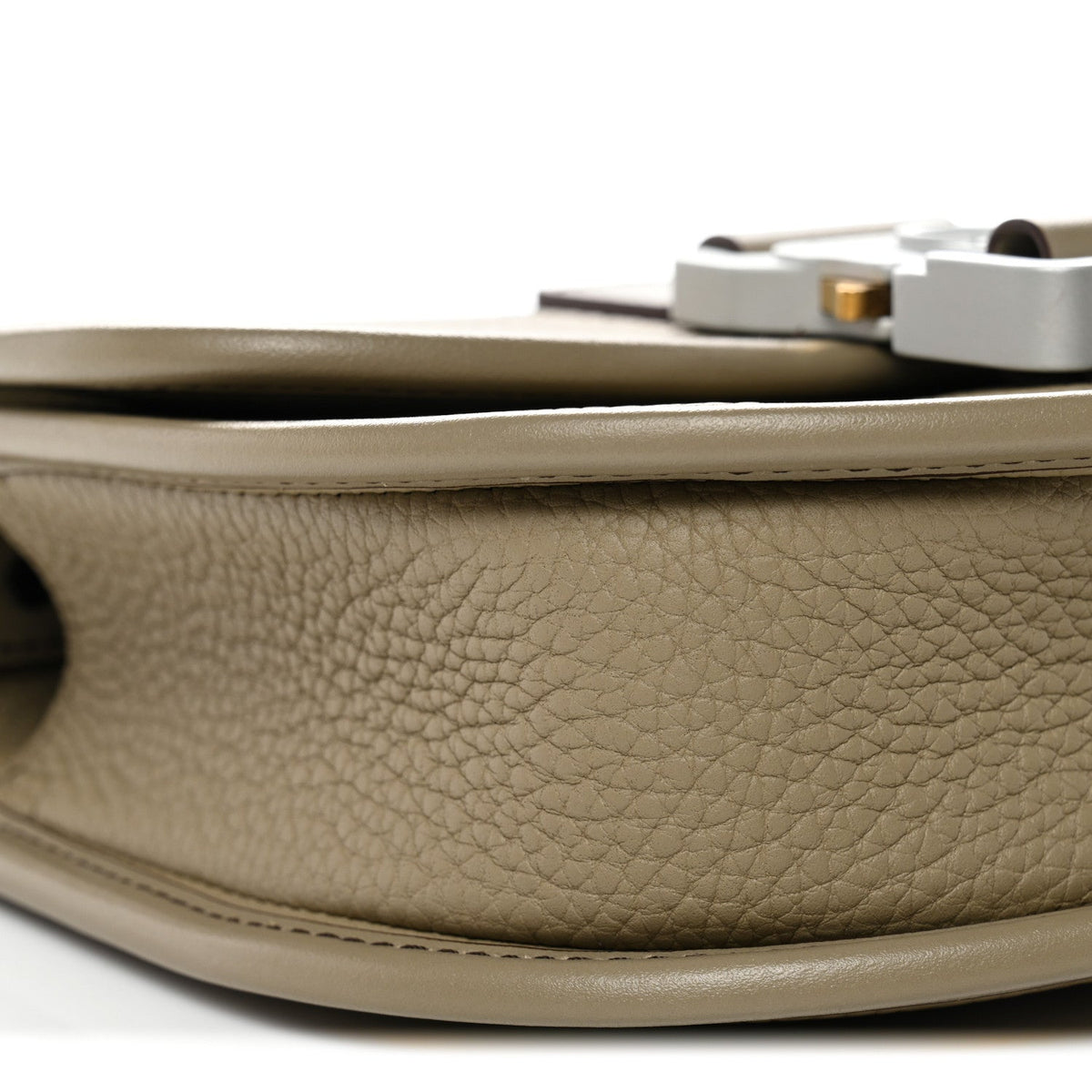Grained Calfskin Mini Gallop Bag With Strap Beige wholesalehk.shop