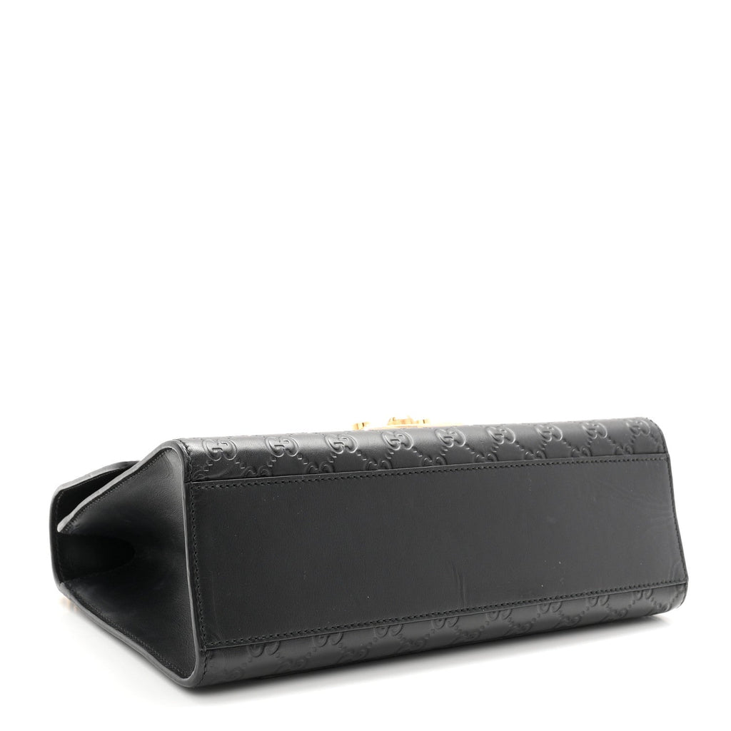Guccissima Medium Padlock Shoulder Bag Black £¨ Direct shipment via from wholesalehk.shop