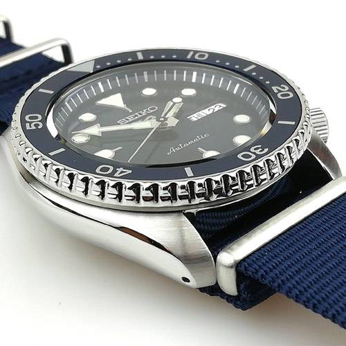 Seiko 5 Sports Automatic SKX Blue Dial Blue NATO Strap Watch For Men - SRPD51K2 wholesalehk.shop