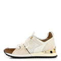 Calfskin Monogram Run Away Sneakers 36.5 White £¨ Direct shipment via from wholesalehk.shop