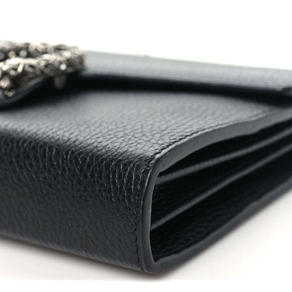 Calfskin Mini Dionysus Chain Wallet Black wholesalehk.shop
