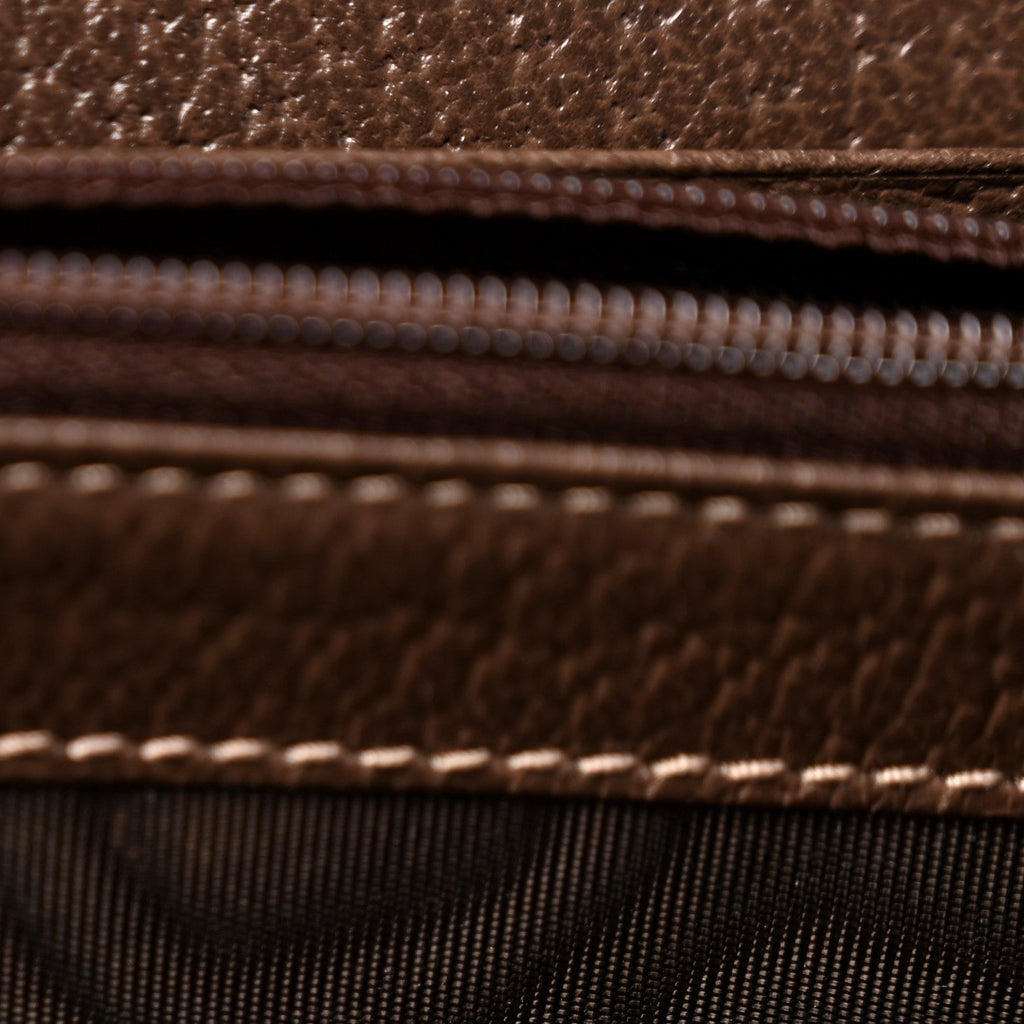 GG Supreme Monogram Web Ophidia Wallet On Chain Brown wholesalehk.shop