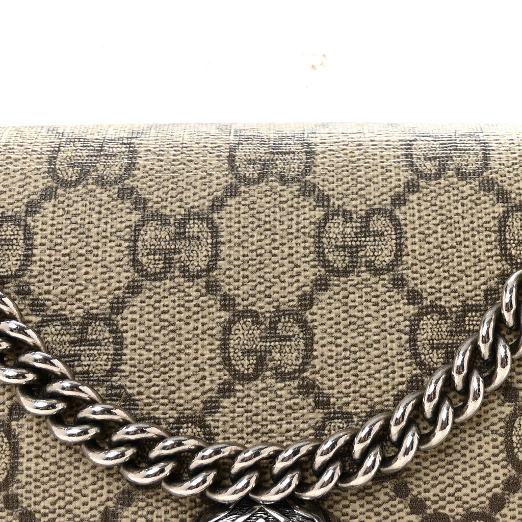 GG Supreme Monogram Mini Dionysus Chain Wallet wholesalehk.shop