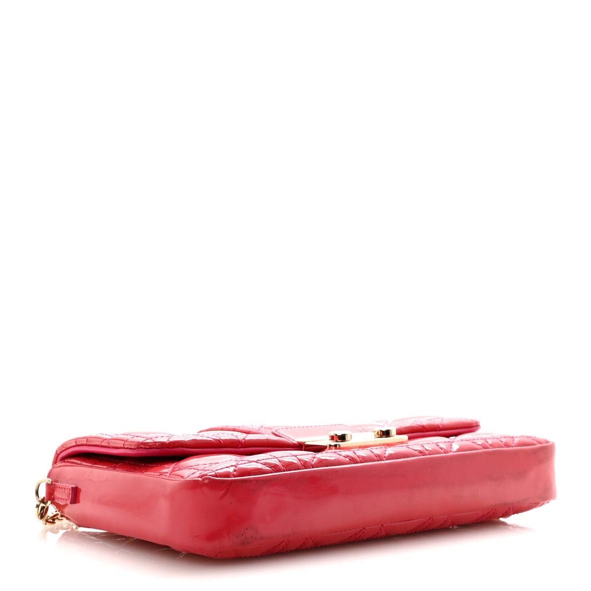 Patent Cannage Miss Dior Promenade Pouch Fuchsia wholesalehk.shop