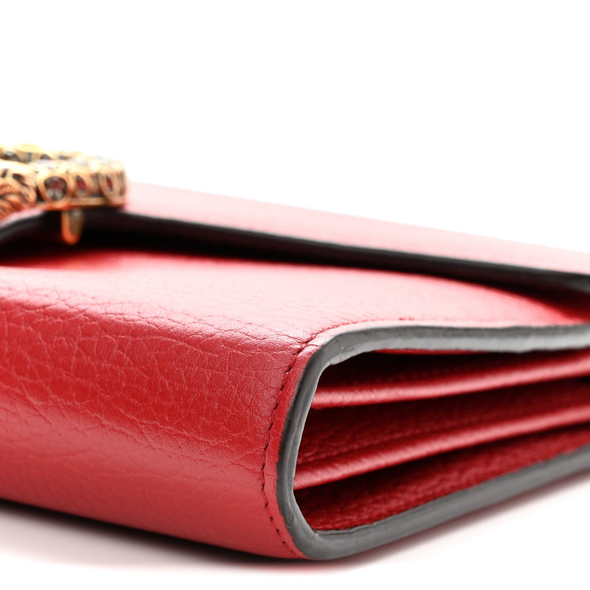 Calfskin Mini Dionysus Chain Wallet Hibiscus Red wholesalehk.shop