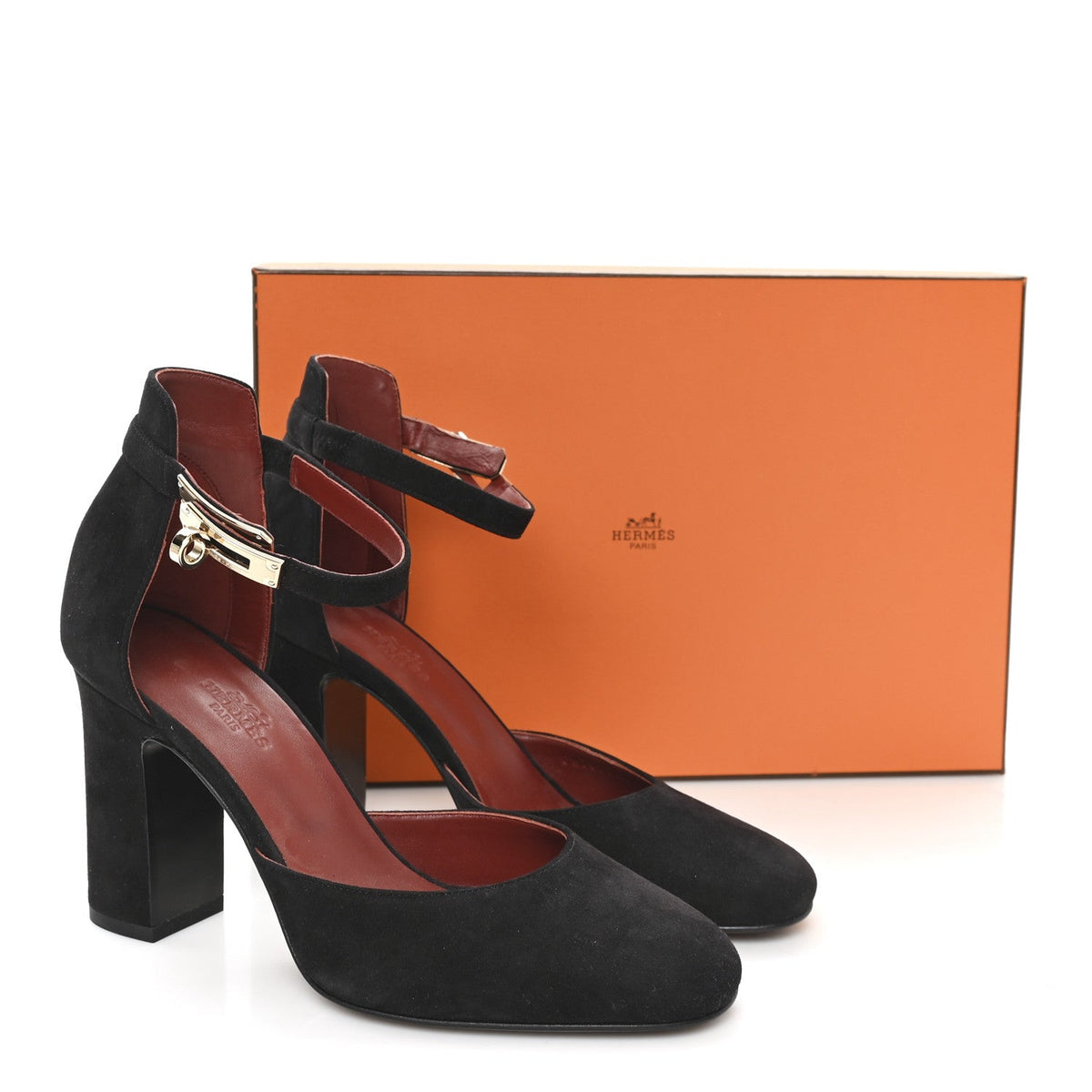 Suede Goatskin Baby 90 Pump 37 Black wholesalehk.shop