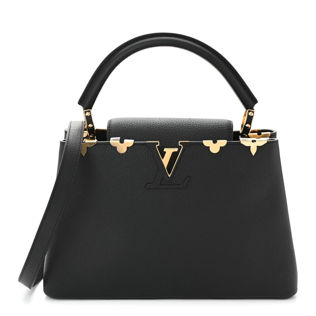 Taurillon Embellished Flower Crown Capucines MM Black £¨ Direct shipment via from wholesalehk.shop