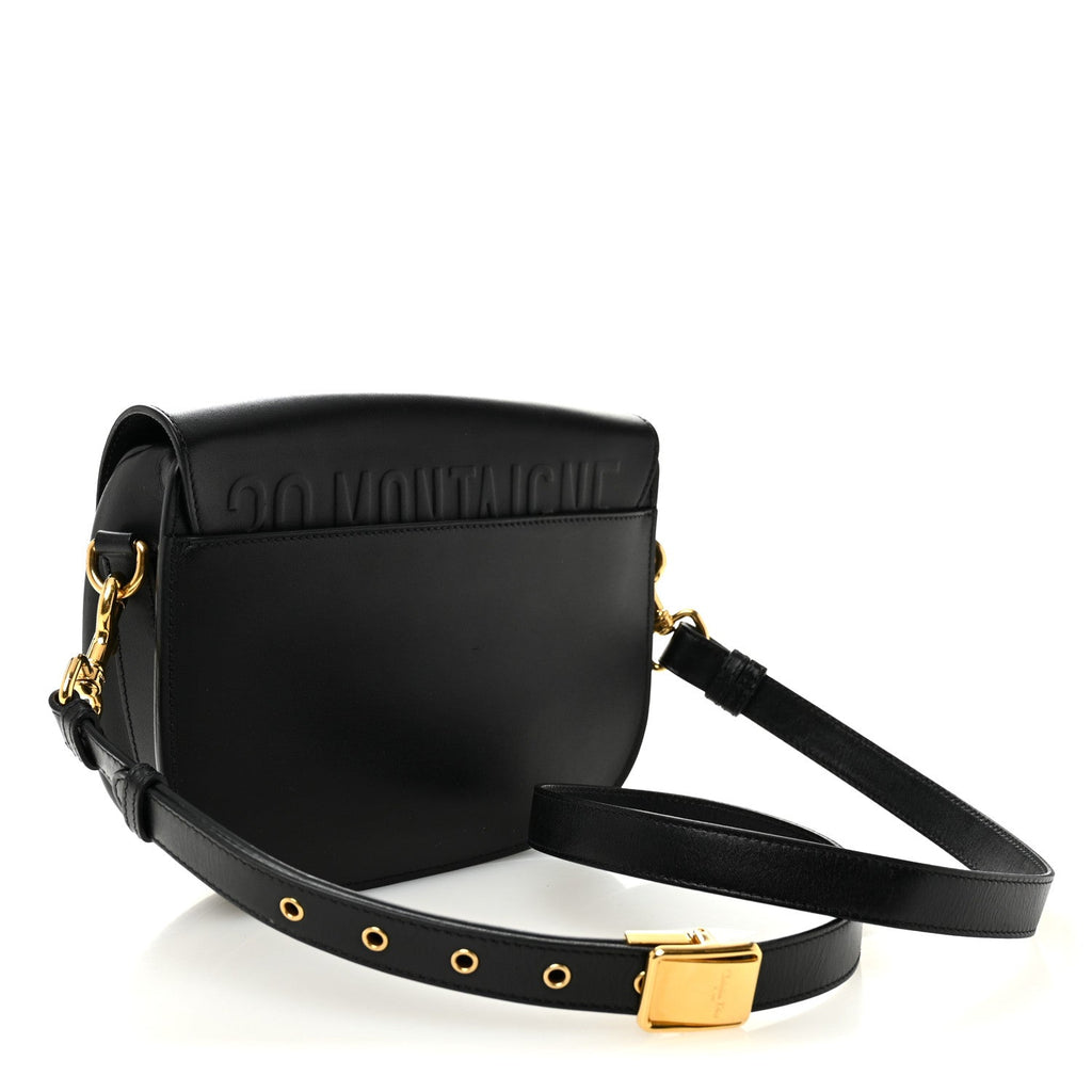 Box Calfskin Medium Bobby Flap Black wholesalehk.shop