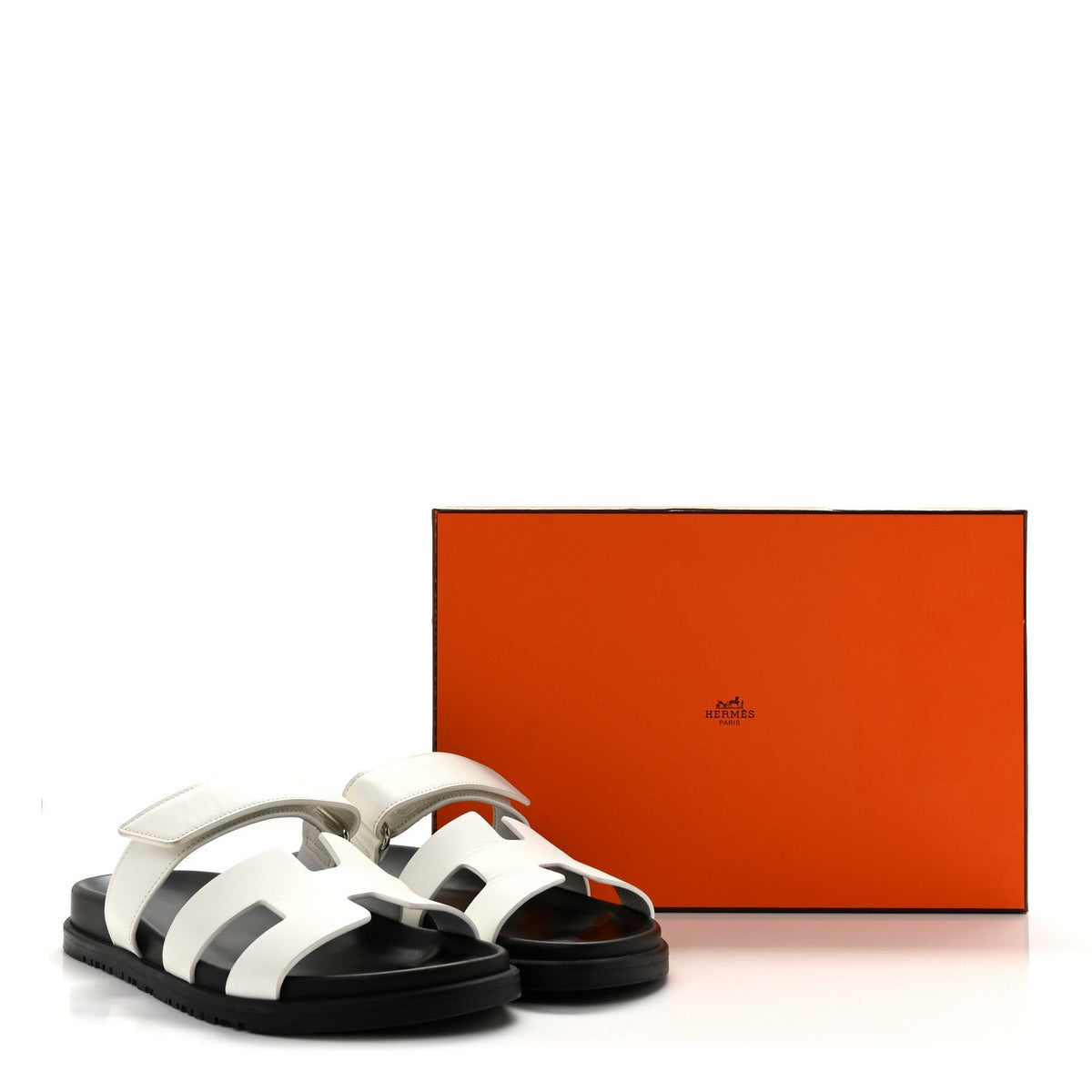 Calfskin Womens Chypre Sandals 38.5 White wholesalehk.shop
