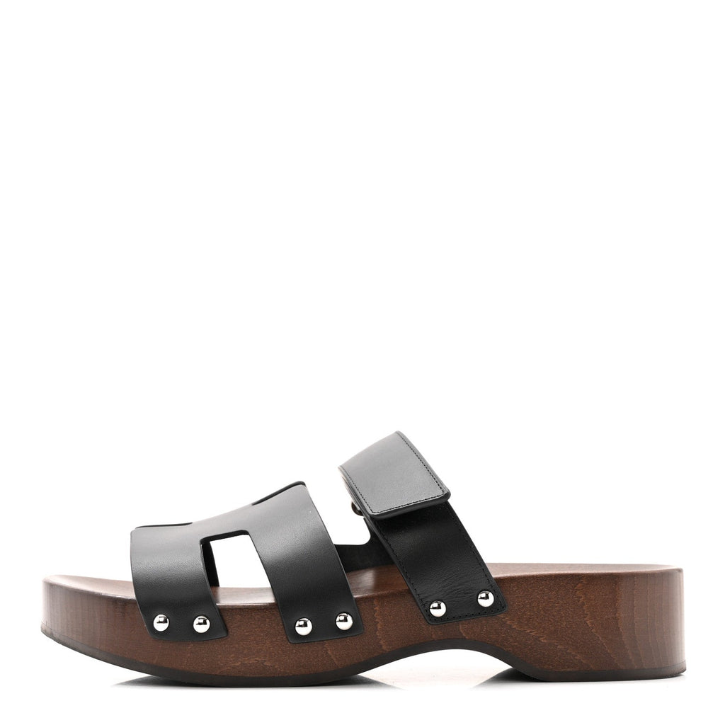 Calfskin Womens Kos Clog 39 Black wholesalehk.shop