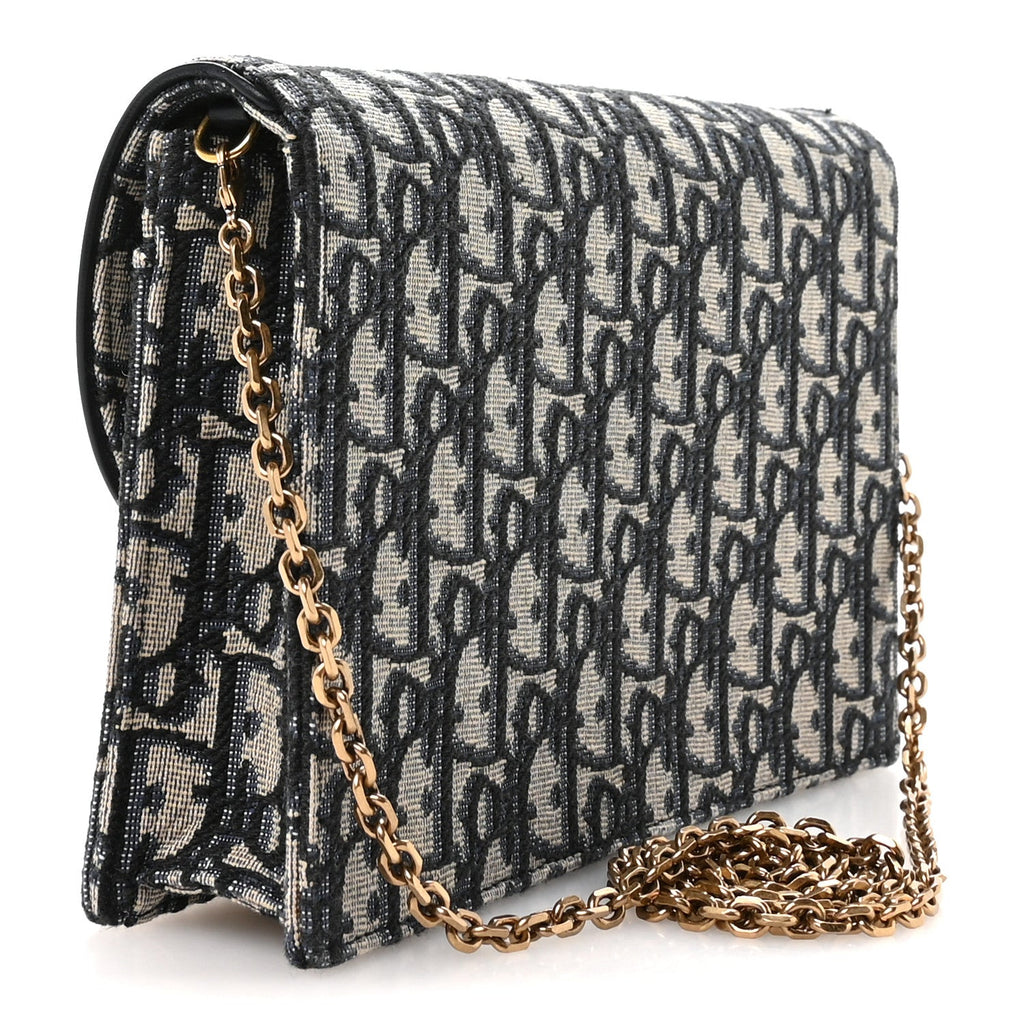 Oblique Saddle Chain Pouch Blue wholesalehk.shop