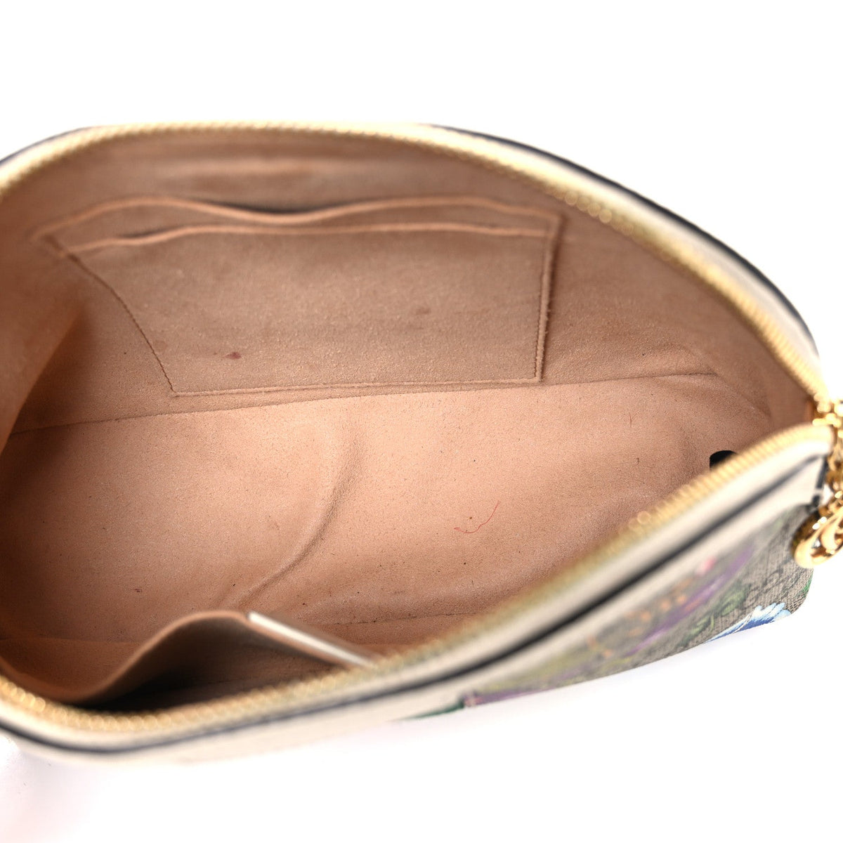GG Supreme Monogram Flora Web GG Small Ophidia Dome Shoulder Bag White wholesalehk.shop