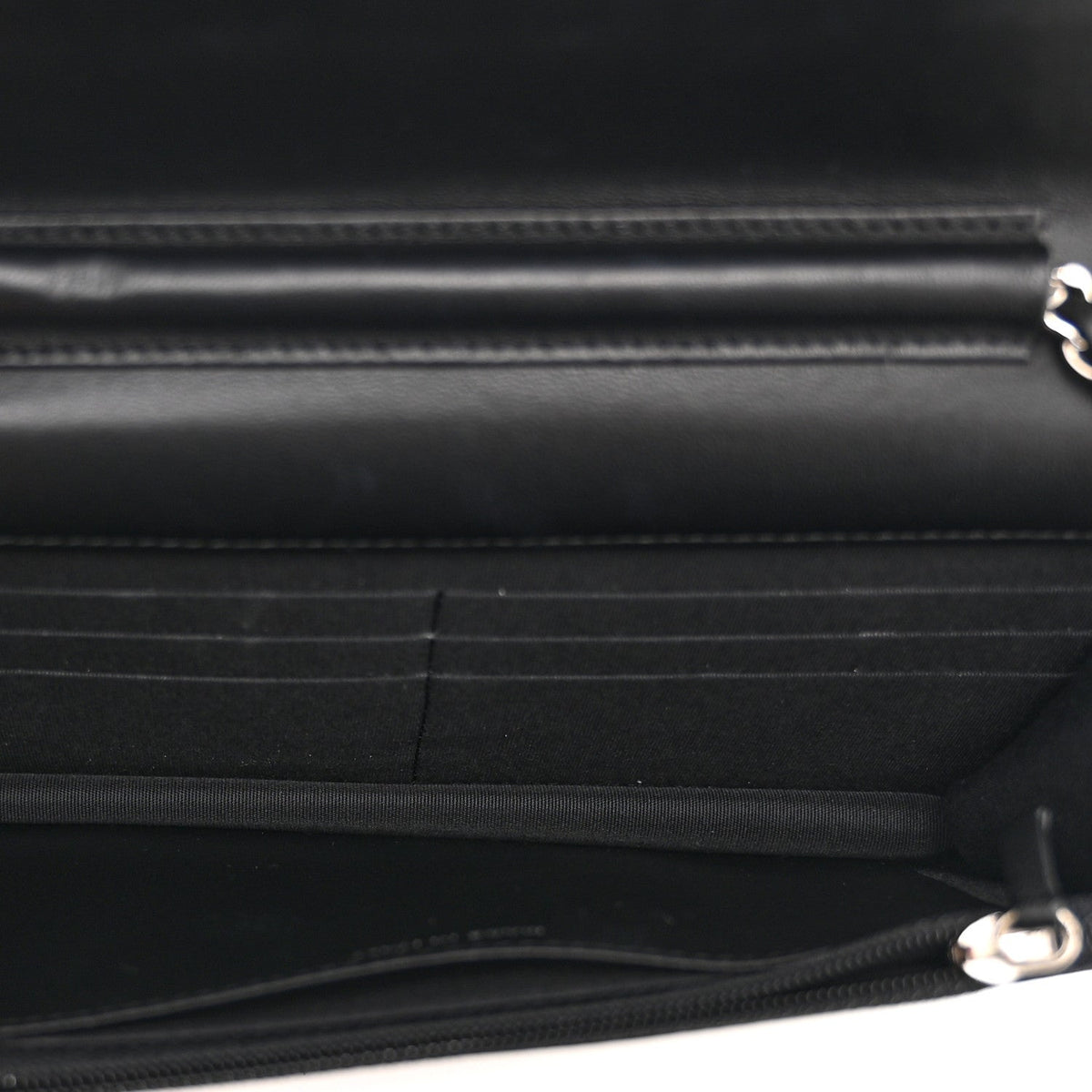Printed Lambskin Airlines Wallet On Chain WOC White Blue Black wholesalehk.shop