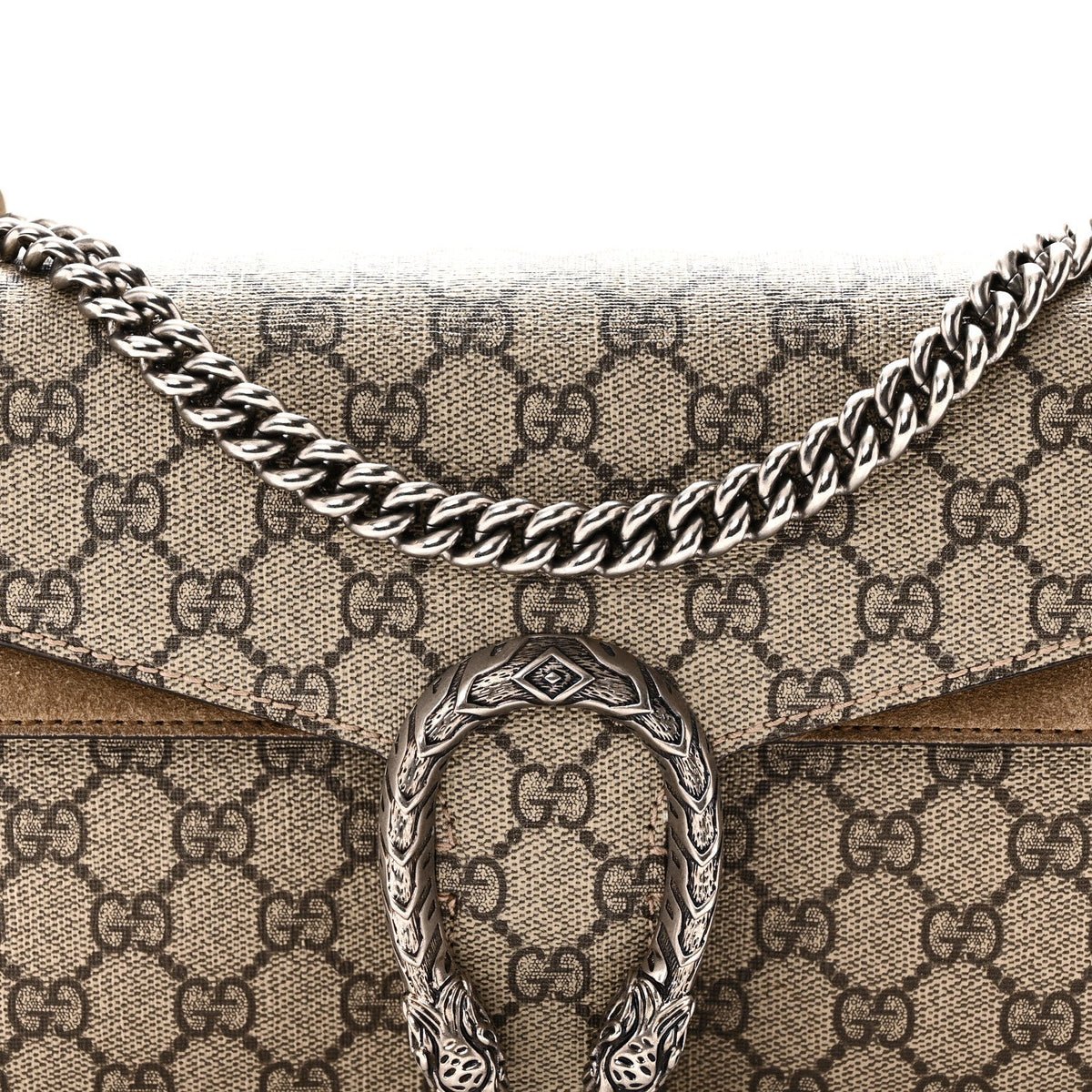 GG Supreme Monogram Small Dionysus Shoulder Bag Taupe wholesalehk.shop