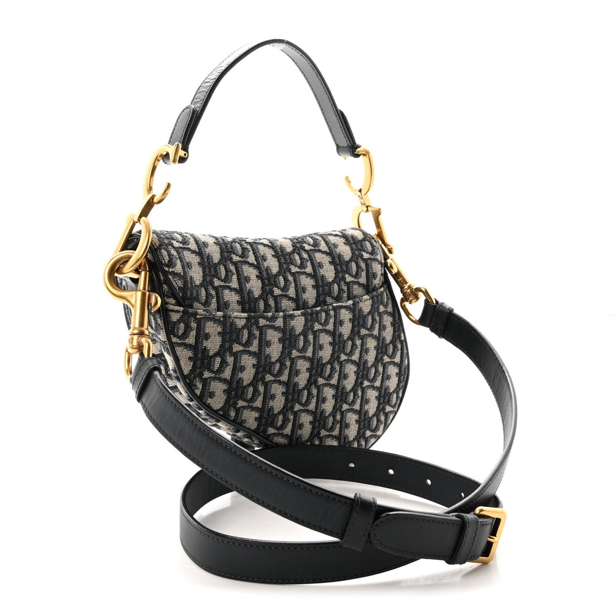 Oblique Mini Saddle Bag With Strap  Blue wholesalehk.shop