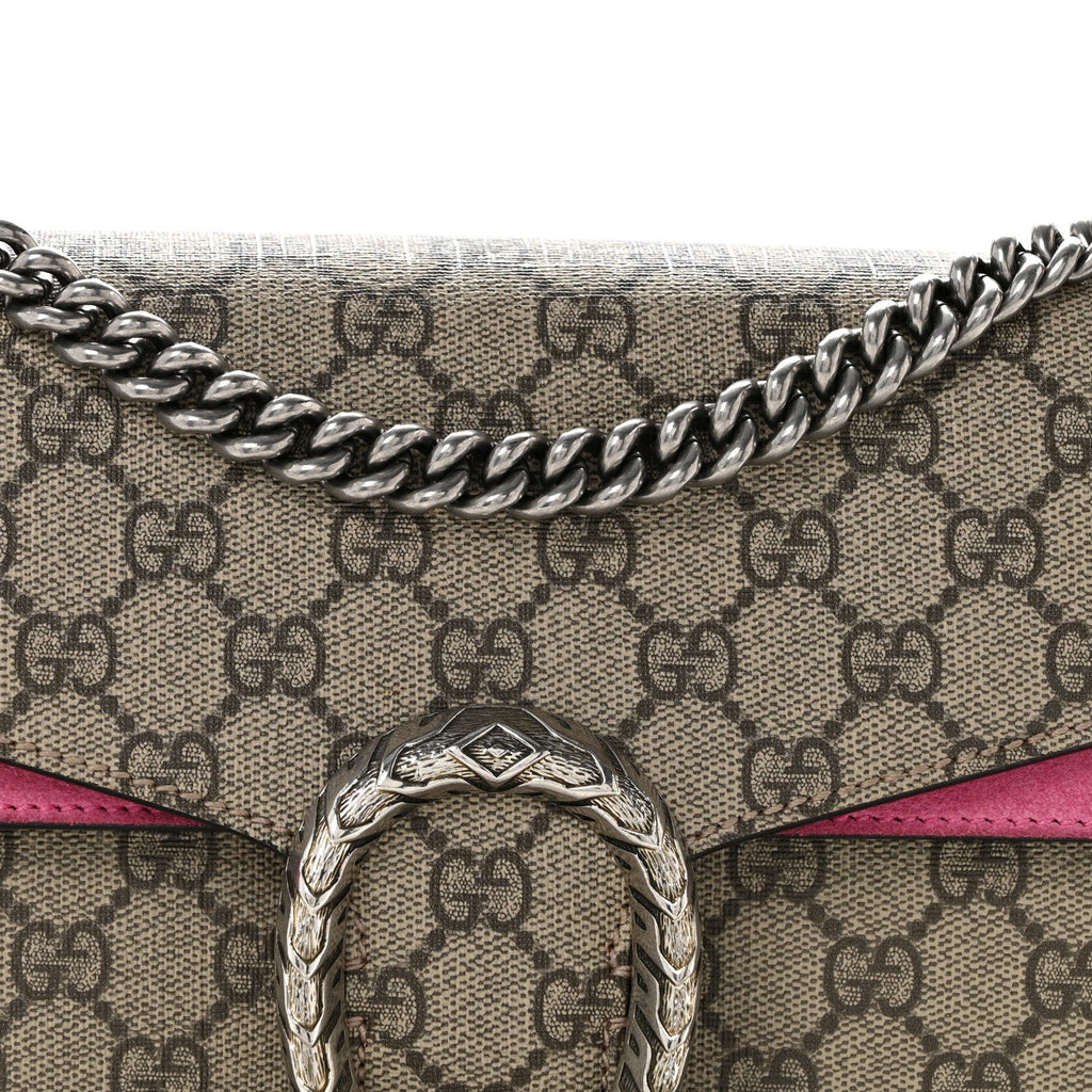 GG Supreme Monogram Small Dionysus Shoulder Bag Pink wholesalehk.shop