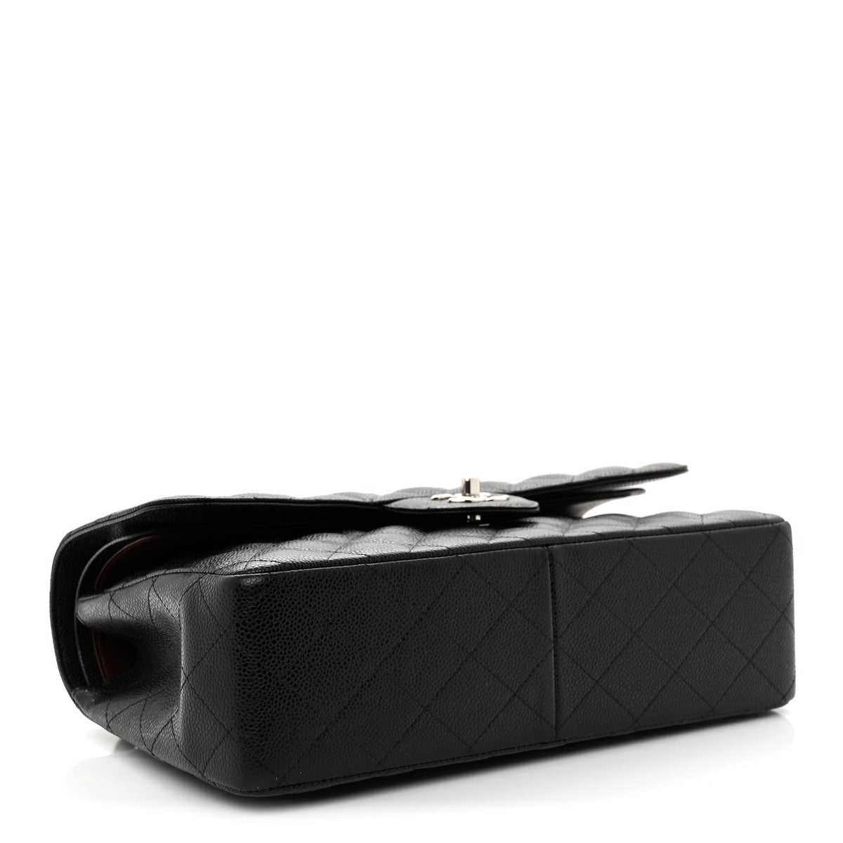 Caviar Quilted Jumbo Double Flap Black wholesalehk.shop