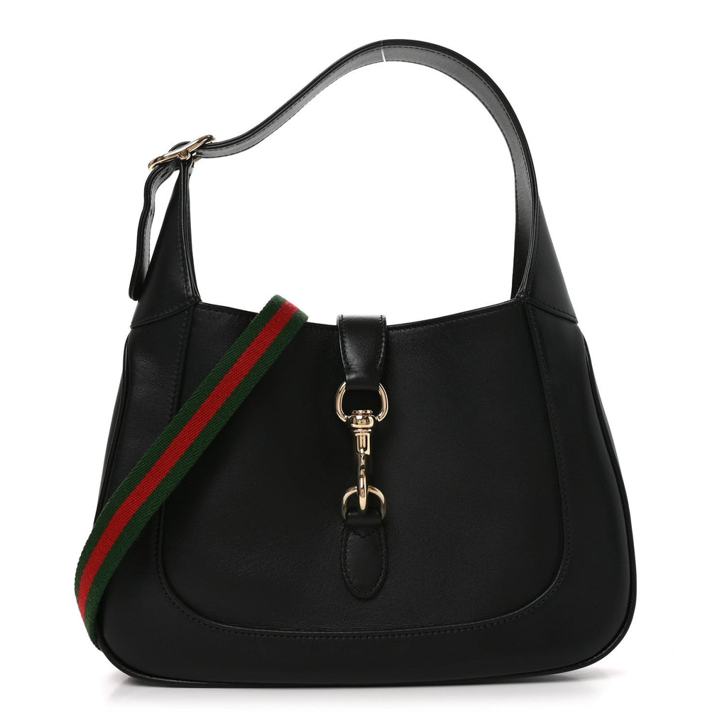 Calfskin Small Jackie Shoulder Bag Black £¨ Direct shipment via from wholesalehk.shop