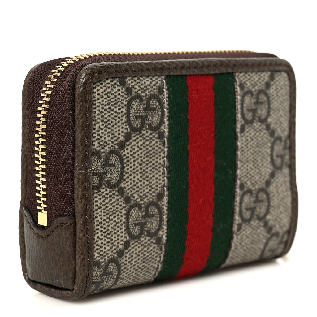 GG Supreme Monogram Web Ophidia Playing Card Case Beige New Acero wholesalehk.shop