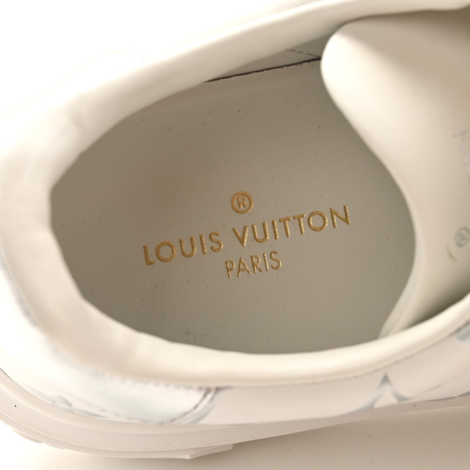 Calfskin Monogram Debossed Time Out Sneakers 38 White Silver £¨ Direct shipment via from wholesalehk.shop