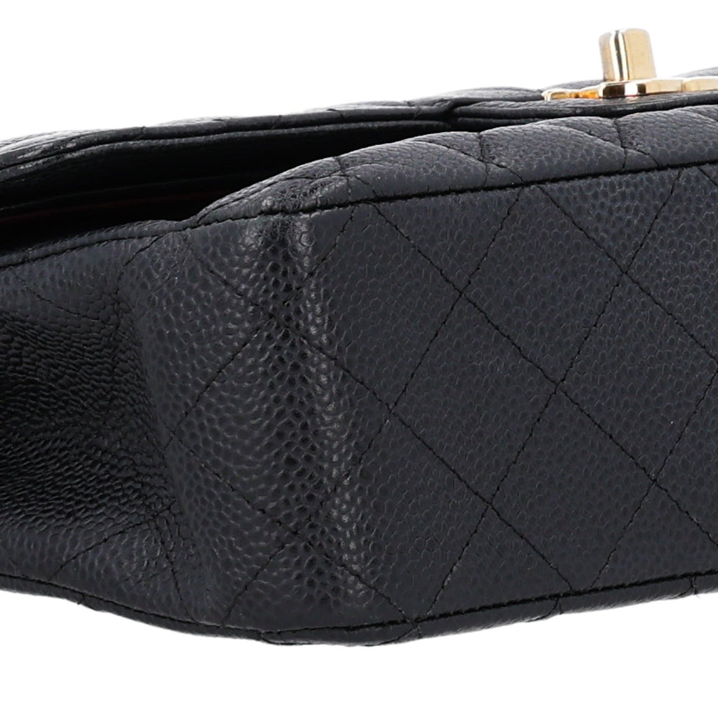 Caviar Quilted Medium Double Flap Black wholesalehk.shop