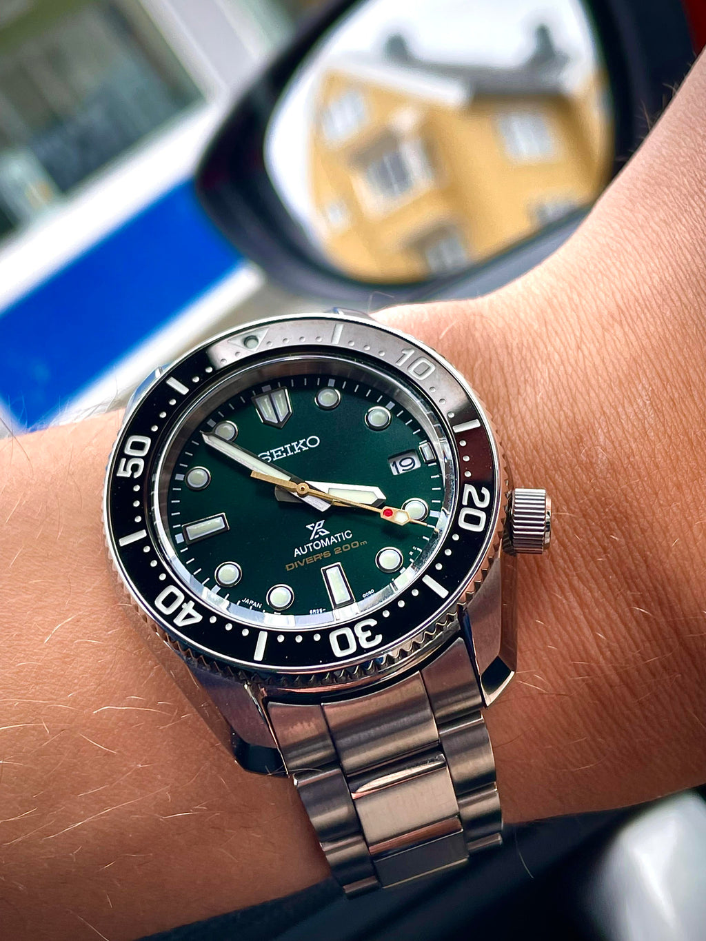 Seiko Prospex 140th Anniversary Limited Divers Green Dial Silver Steel Strap Watch For Men - SPB207J1 wholesalehk.shop