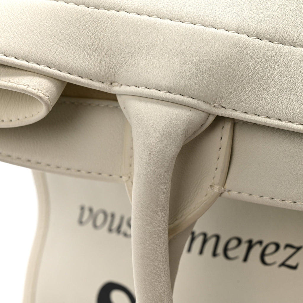 Calfskin Large Surrealism Book Tote Ivory £¨ Direct shipment via from wholesalehk.shop
