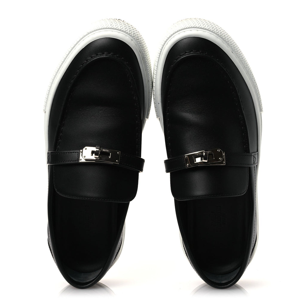 Calfskin Game Slip On Sneakers 39.5 Black wholesalehk.shop