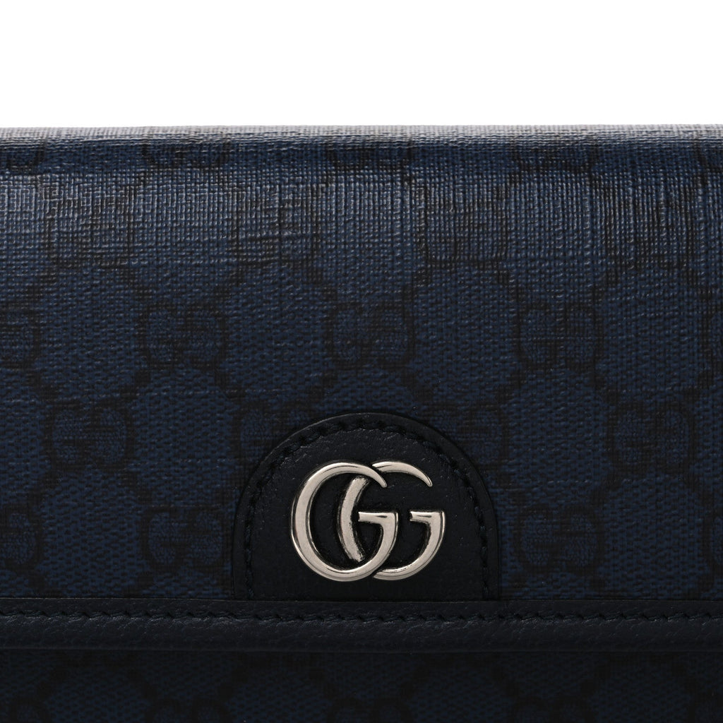 GG Supreme Monogram Small Ophidia Belt Bag Navy Black wholesalehk.shop