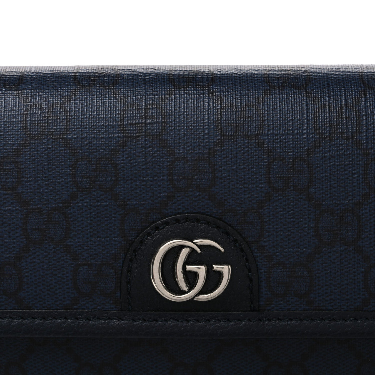 GG Supreme Monogram Small Ophidia Belt Bag Navy Black wholesalehk.shop