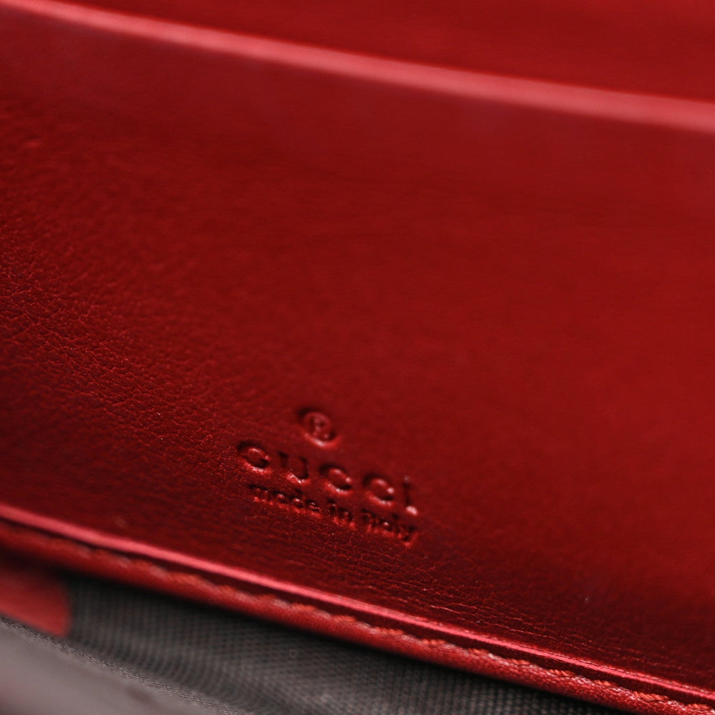 Patent Microguccissima Zip Around Wallet Rose Bed £¨ Direct shipment via from wholesalehk.shop