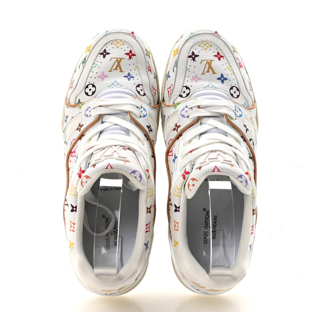 LV X TM Calfskin Monogram Multicolor Womens LV Trainer Sneakers 39 White £¨ Direct shipment via from wholesalehk.shop