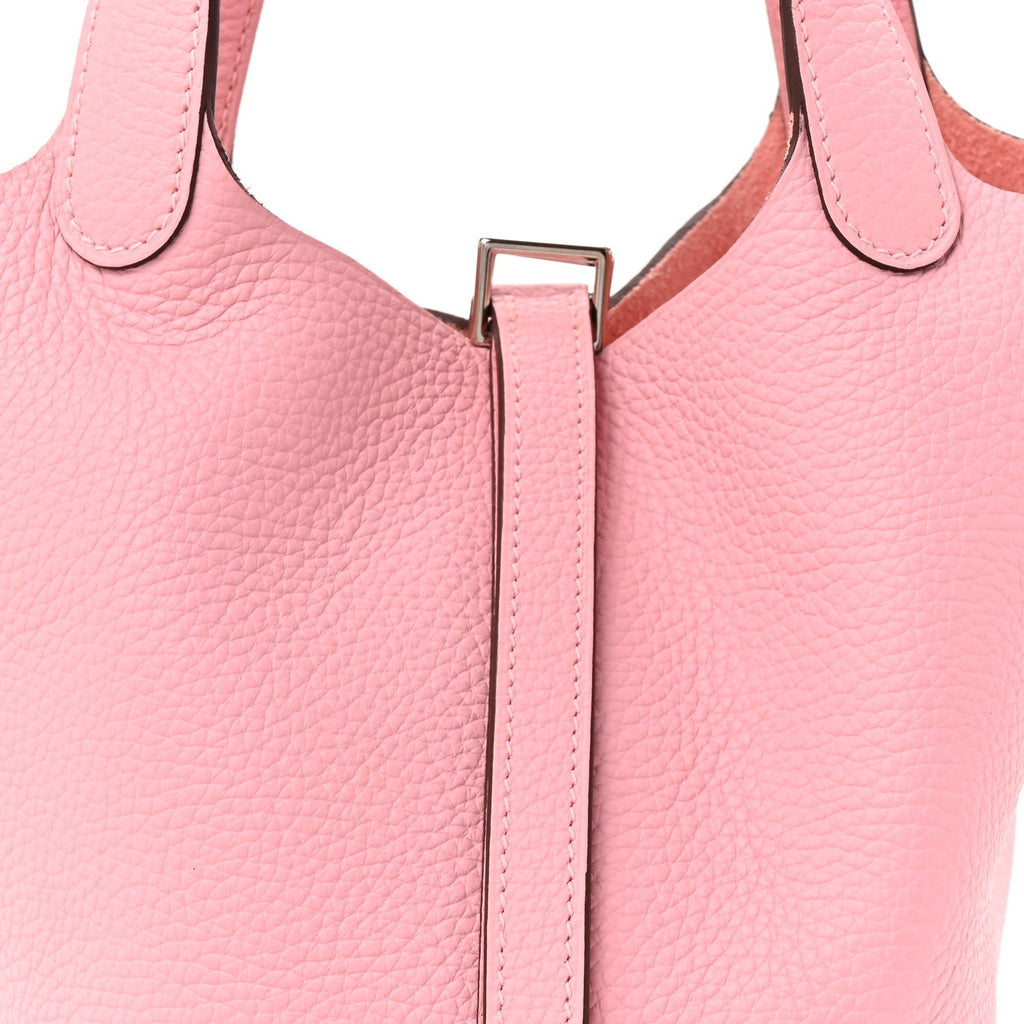Taurillon Clemence Picotin Lock 18 PM Rose Sakura £¨ Direct shipment via from wholesalehk.shop