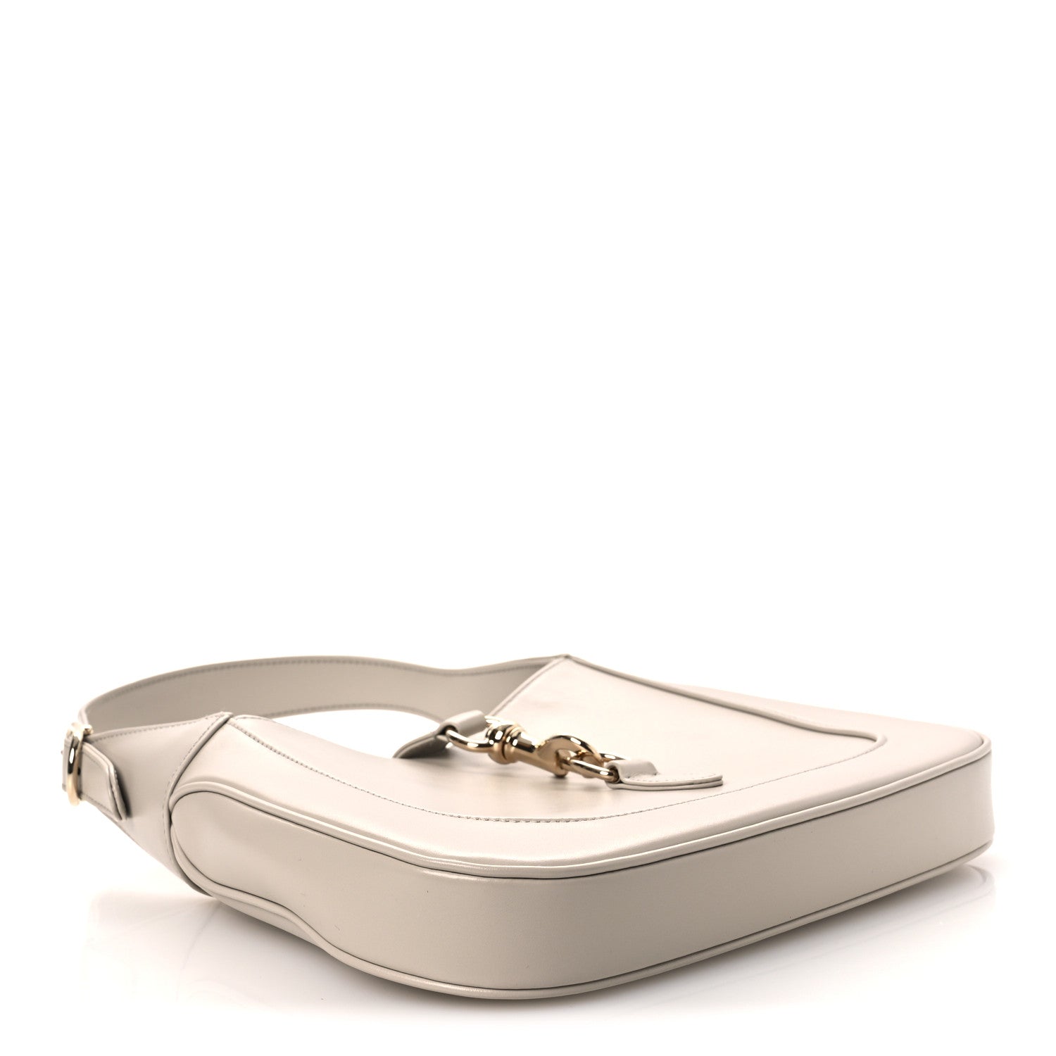 Ancora Calfskin Web Small Jackie Shoulder Bag Light Grey £¨ Direct shipment via from wholesalehk.shop