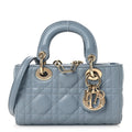 Lambskin Cannage Micro Lady D-Joy Cloud Blue wholesalehk.shop