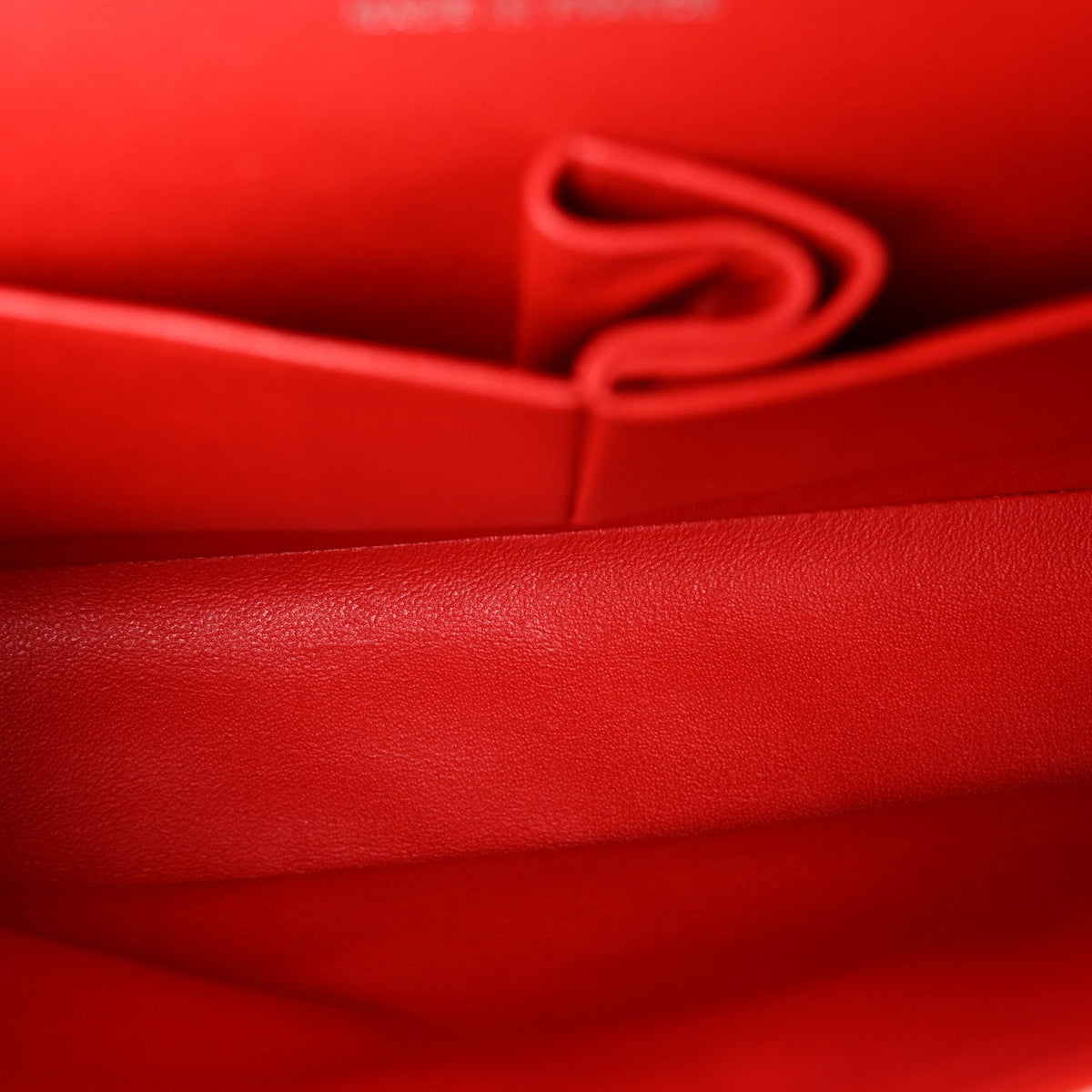 Patent Calfskin Quilted Bi-Color Medium Double Flap Black Red wholesalehk.shop