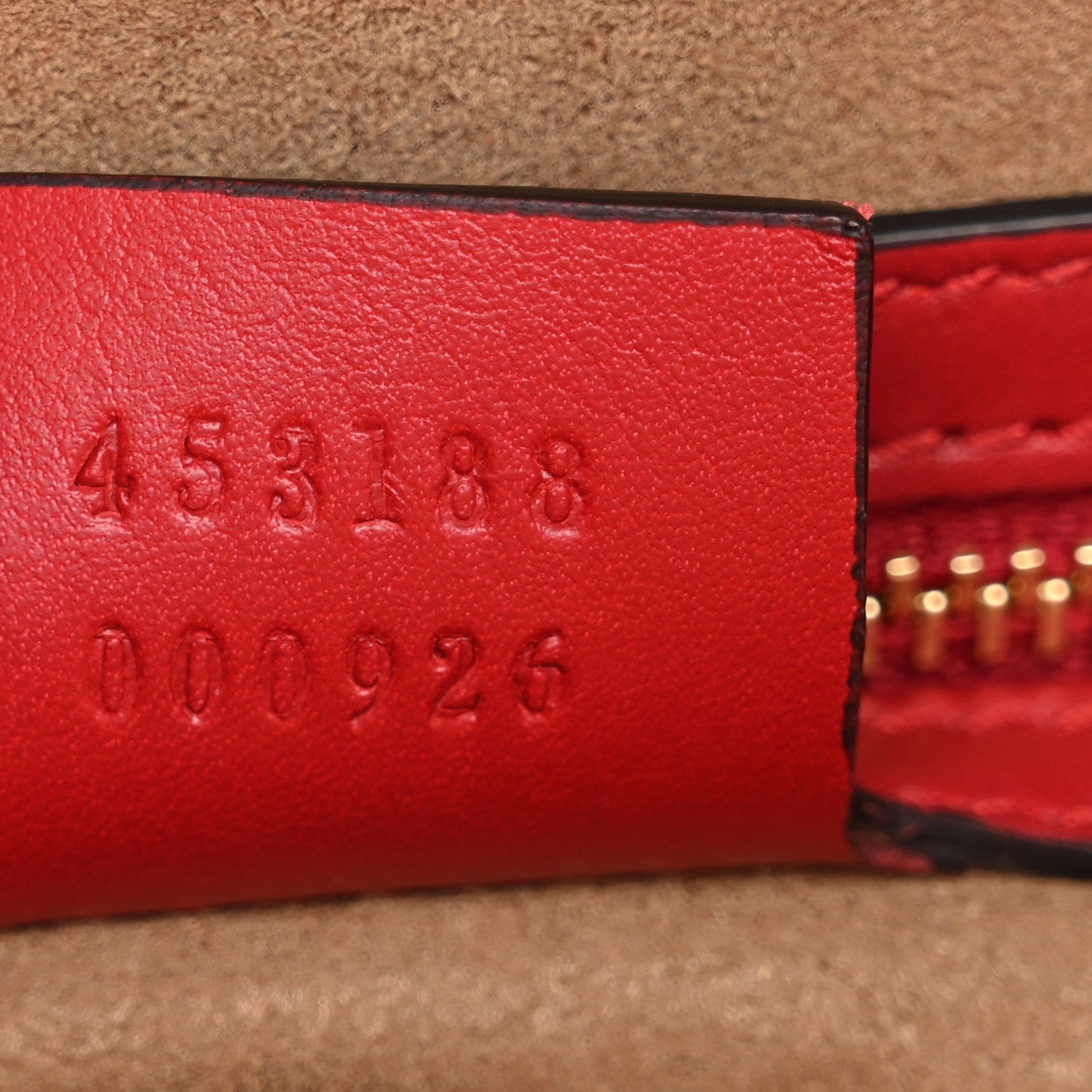 GG Supreme Monogram Calfskin Small Padlock Top Handle Bag Beige Hibiscus Red New Rosette £¨ Direct shipment via from wholesalehk.shop
