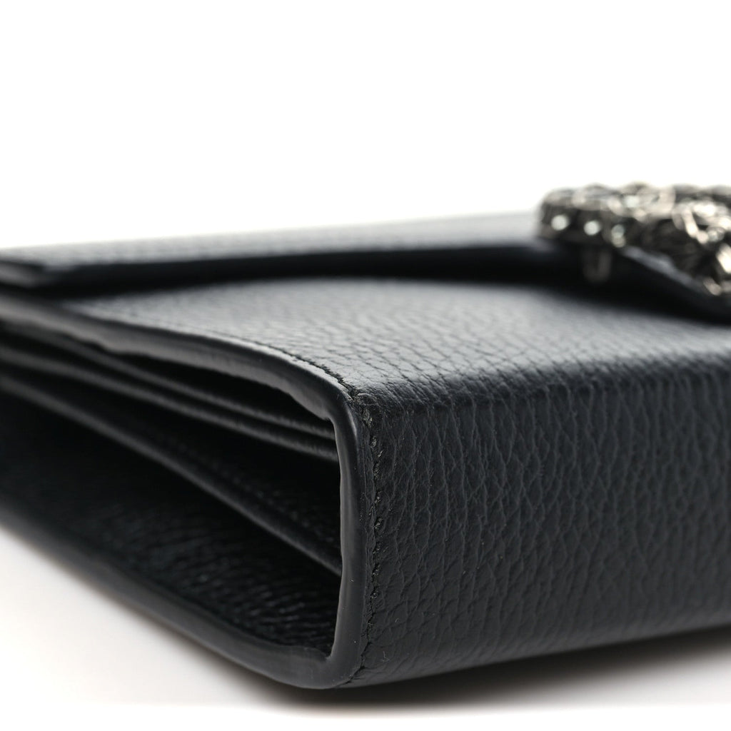 Calfskin Mini Dionysus Chain Wallet Black wholesalehk.shop