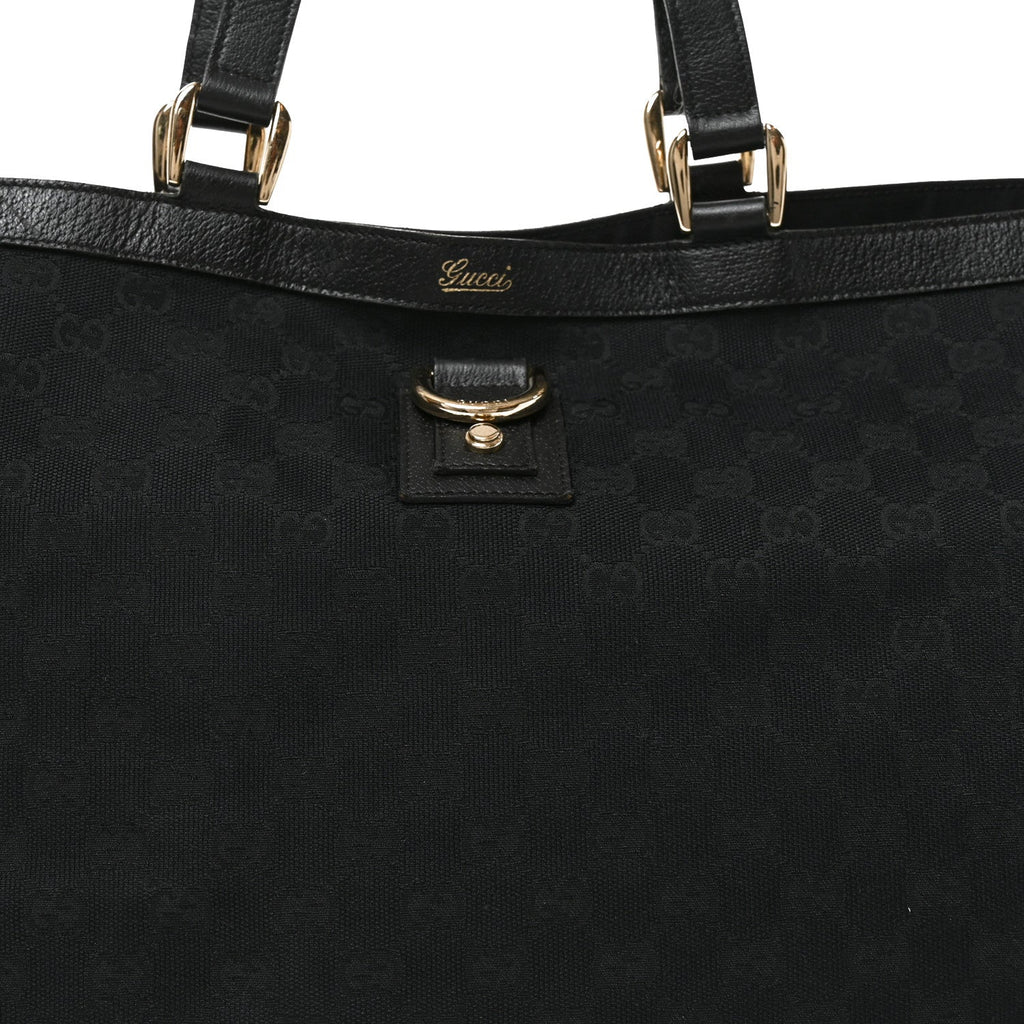 Monogram Large Abbey Tote Black wholesalehk.shop