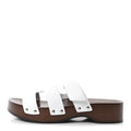 Calfskin Womens Kos Clog 39 White wholesalehk.shop