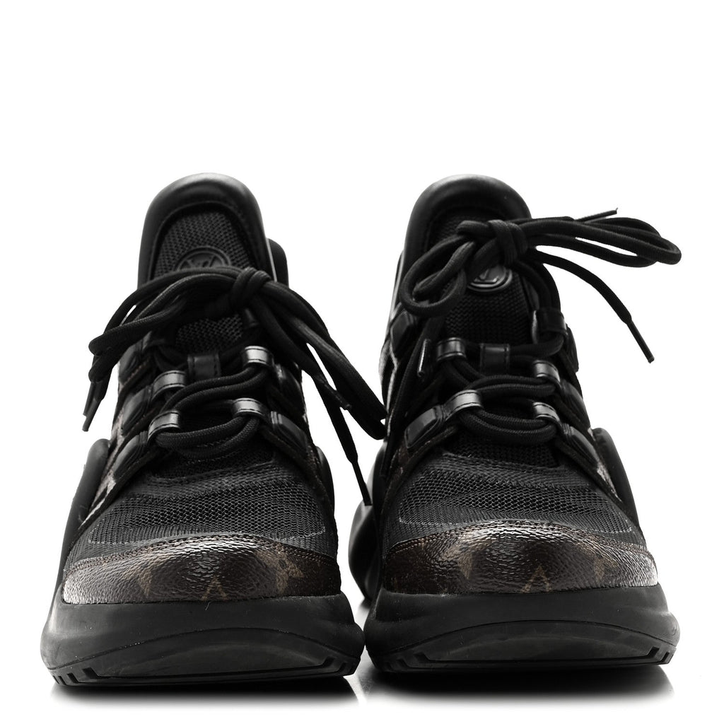 Calfskin Patent Monogram LV Archlight Sneakers 38 Black £¨ Direct shipment via from wholesalehk.shop