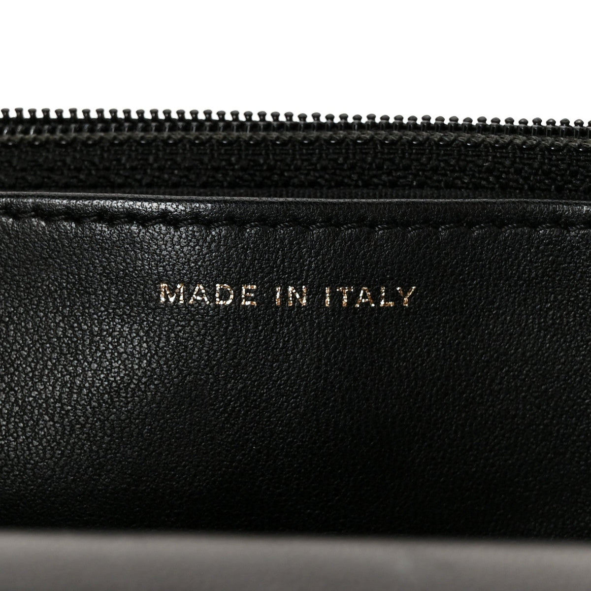 Lambskin Camellia Embossed Wallet On Chain WOC Black Gold wholesalehk.shop