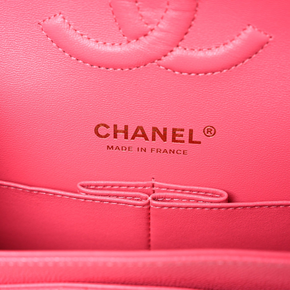 Caviar Quilted Medium Double Flap Pink wholesalehk.shop