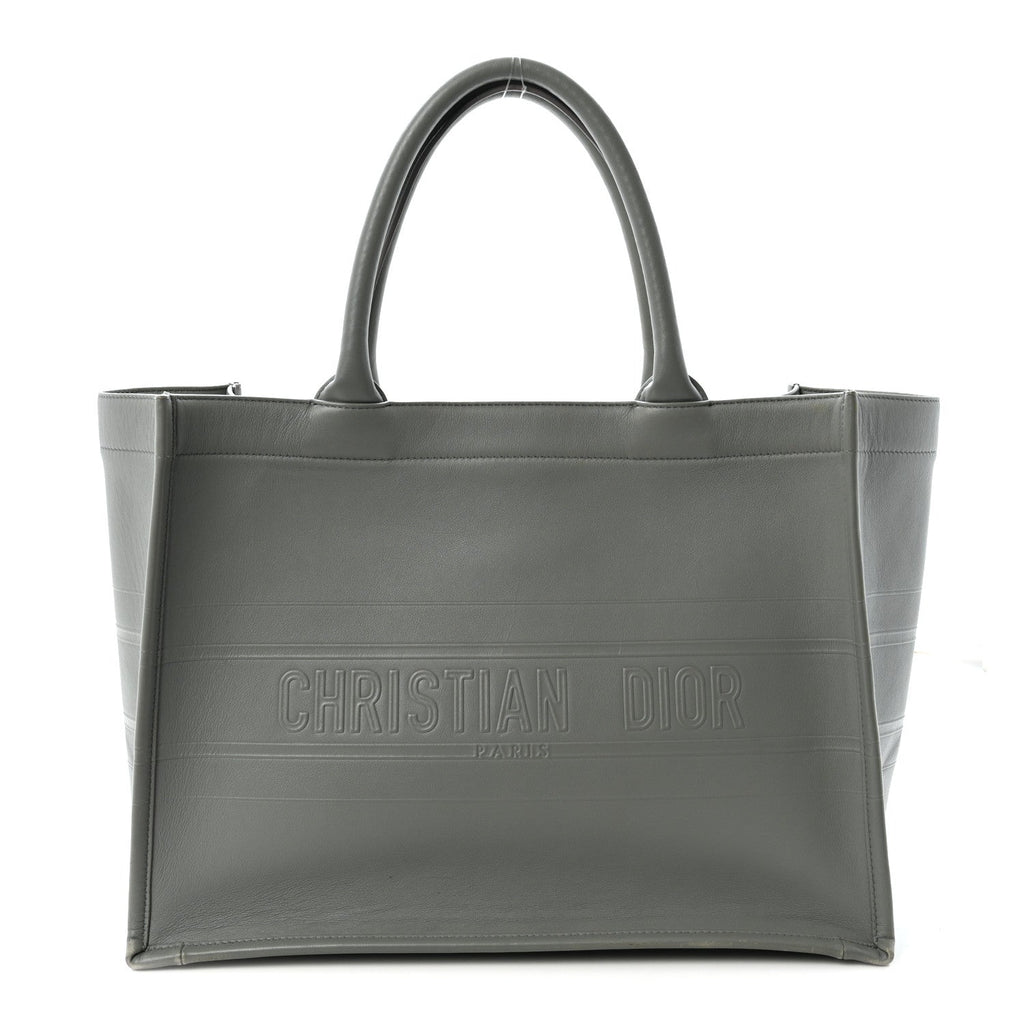 Calfskin Embossed Medium Book Tote Grey Stone £¨ Direct shipment via from wholesalehk.shop