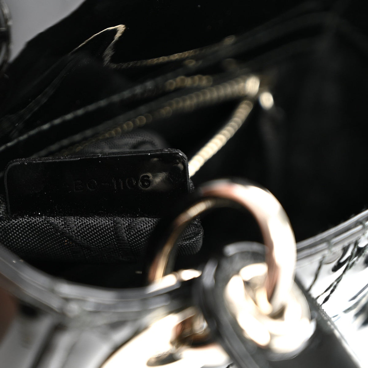 Patent Cannage Mini Lady Dior Black wholesalehk.shop