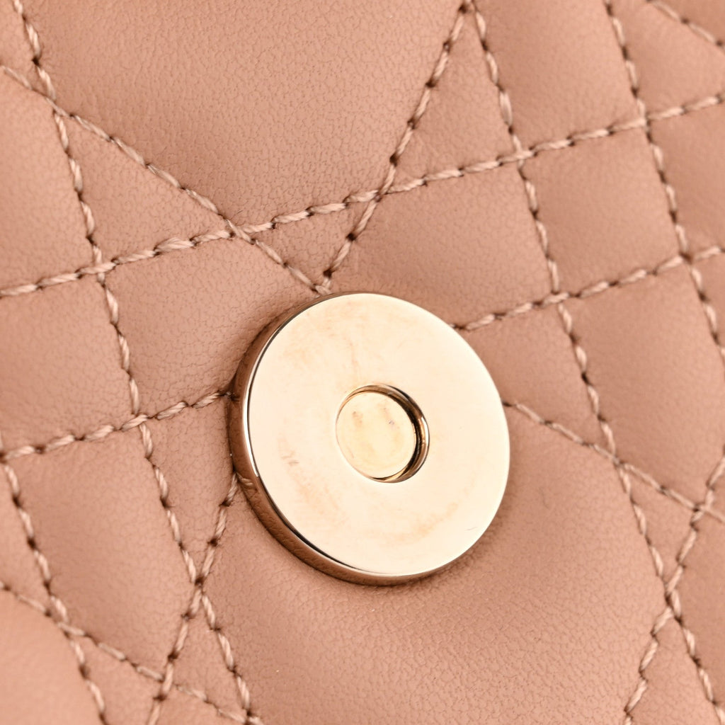 Lambskin Cannage Mini My Dior Bag Rose Des Vents wholesalehk.shop