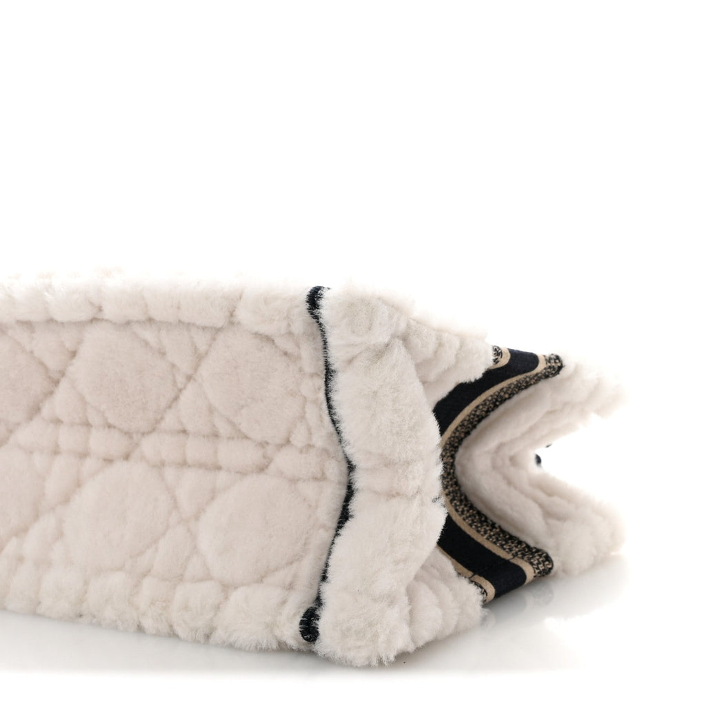 Shearling Cannage Small Book Tote Ecru Blue £¨ Direct shipment via from wholesalehk.shop