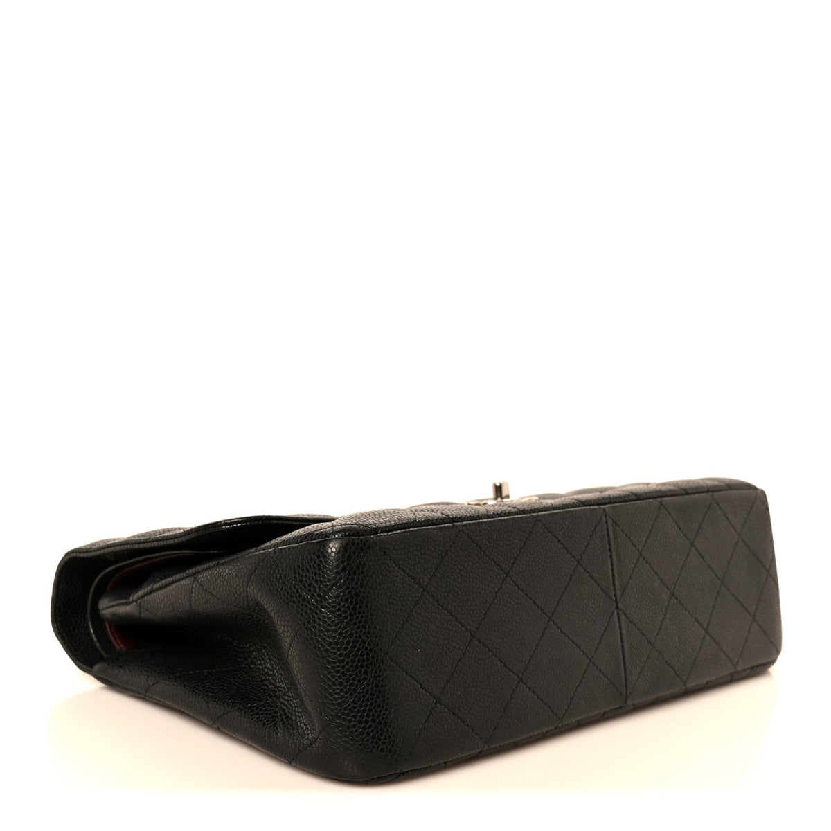 Caviar Quilted Jumbo Double Flap Black wholesalehk.shop
