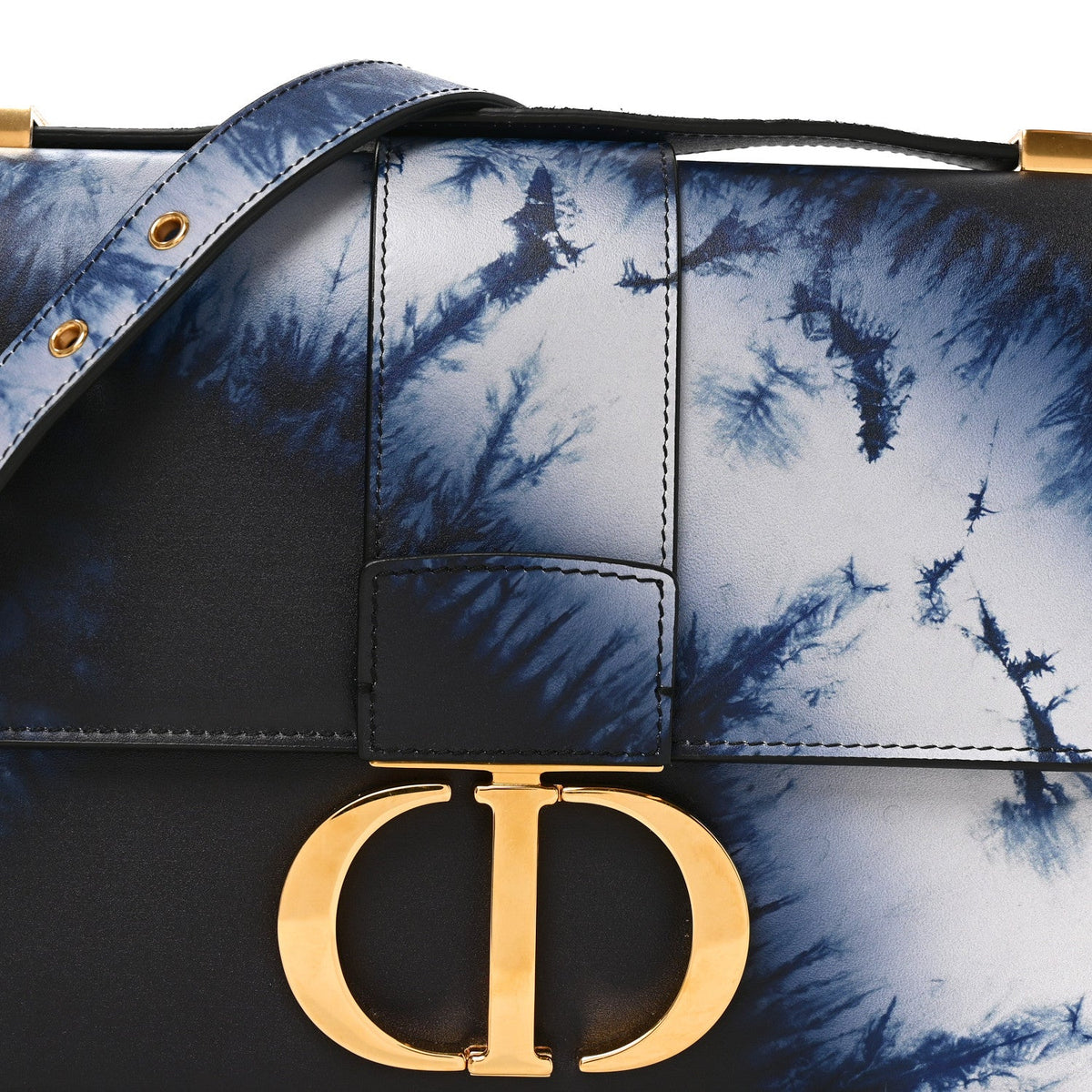Box Calfskin Tie Dye 30 Montaigne Flap Bag Multicolor wholesalehk.shop
